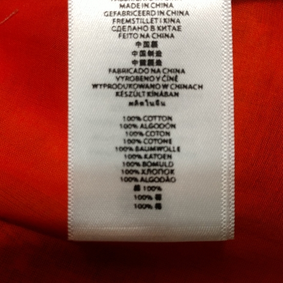 Tangerine Michael Kors V Neck Tunic Top sz Medium - Picture 7 of 8